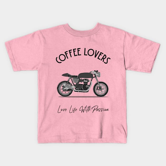 Coffee Lovers Kids T-Shirt by SouthAmericaLive